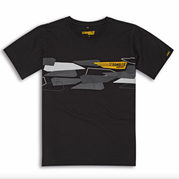 T-SHIRT SCRAMBLER WING BLACK